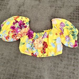 Floral crop top